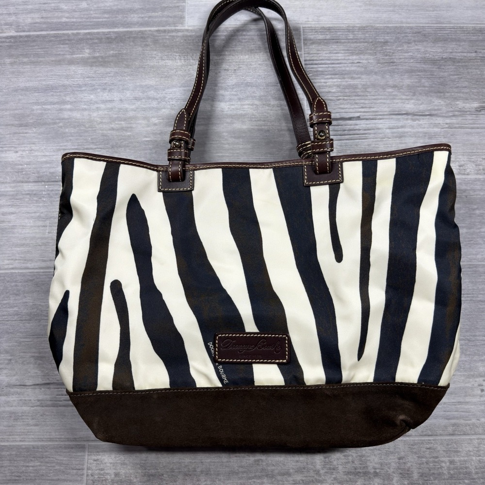 Dooney & Bourke All Weather Women's Tote Zebra Suede Shoulder Bag Style AW41C ZE